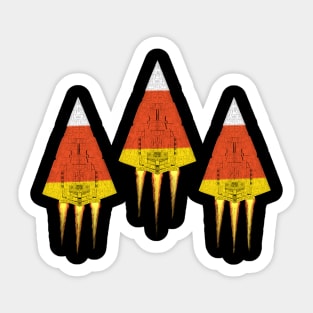 Candy Corn Destroyer Sticker